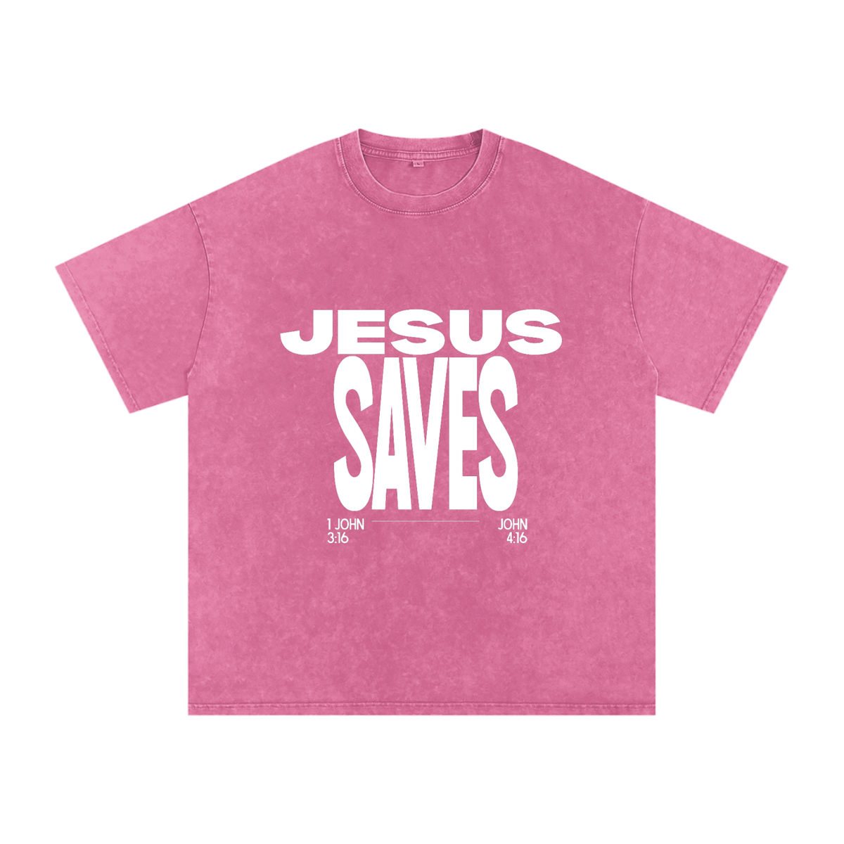 Jesus Saves - Oversized - Cotton T-Shirt