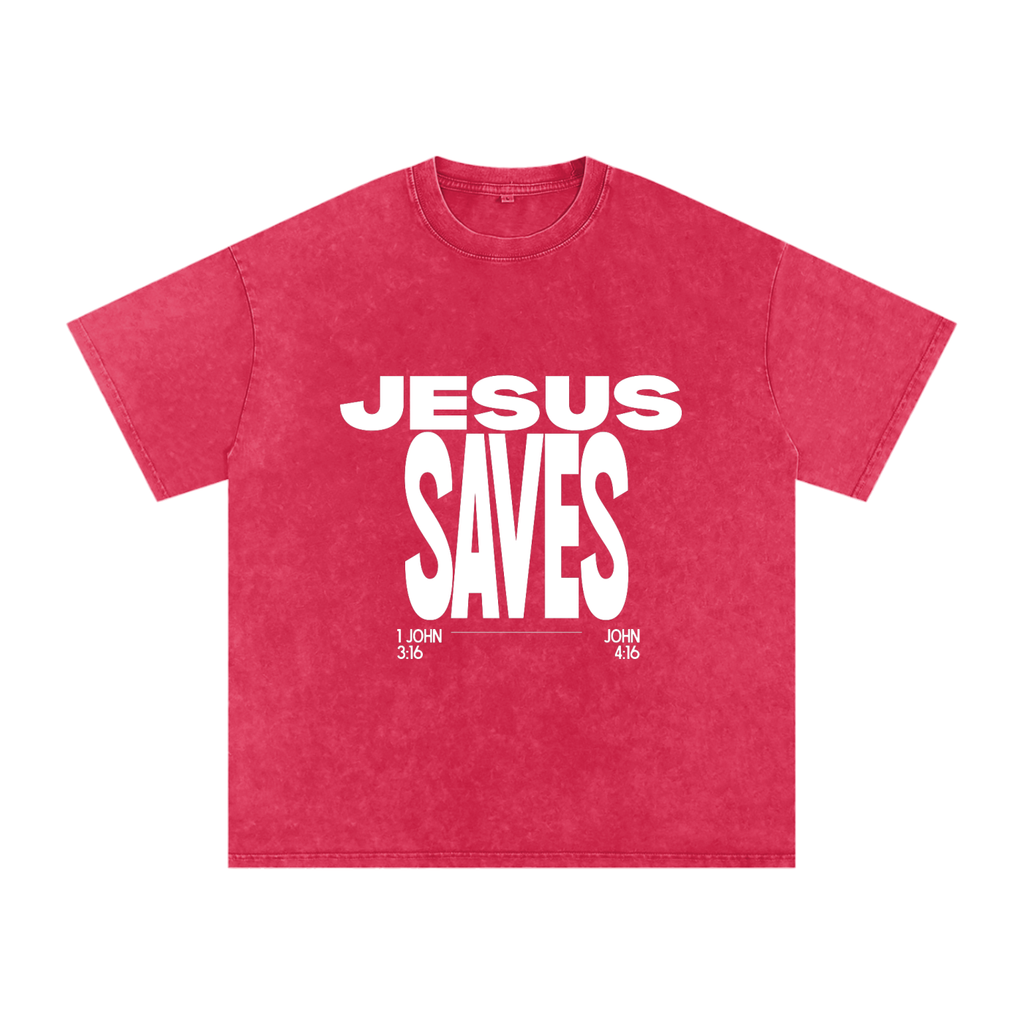Jesus Saves - Oversized - Cotton T-Shirt