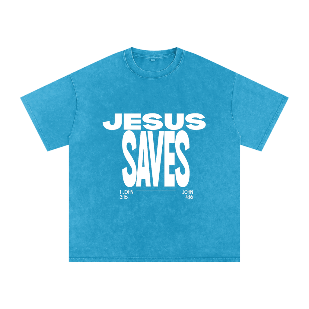Jesus Saves - Oversized - Cotton T-Shirt