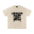 Jesus Saves - Oversized - Cotton T-Shirt