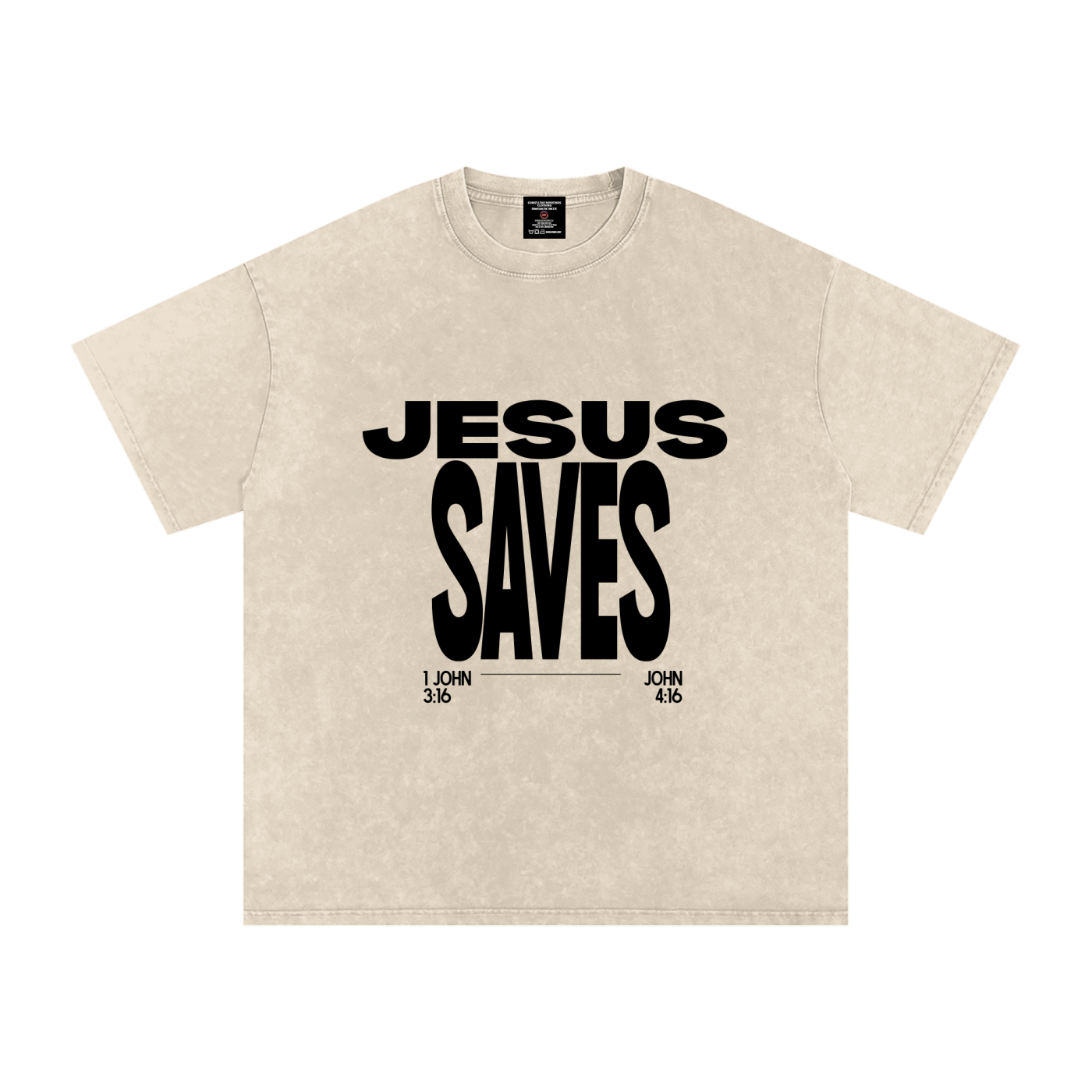 Jesus Saves - Oversized - Cotton T-Shirt