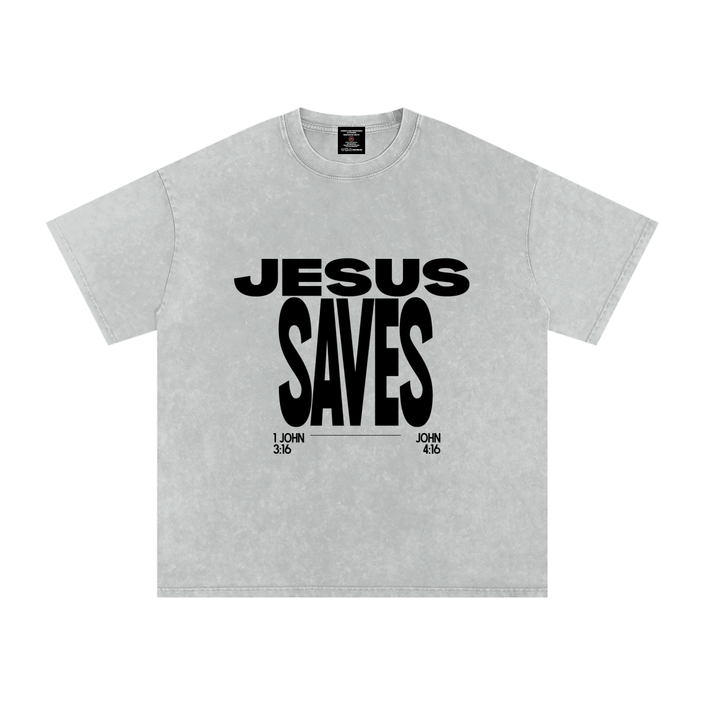 Jesus Saves - Oversized - Cotton T-Shirt